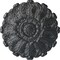 Ekena Millwork Durham Ceiling Medallion (Fits Canopies up to 4 1/4"), Hand-Painted Pewter, 31"OD x 1 1/2"P CM31DUPES - alternate 1